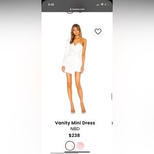 Vanity mini NBD dress. Size xxs